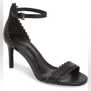 Michael Michael‎ Kors Jessie Sandal In Black Leather Size 10 B